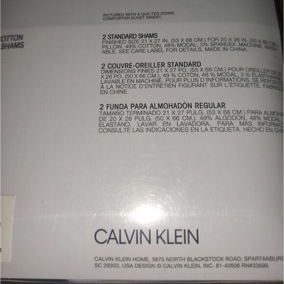NWT Calvin Klein Home Modern Cotton Julian Standar - Picture 7 of 7